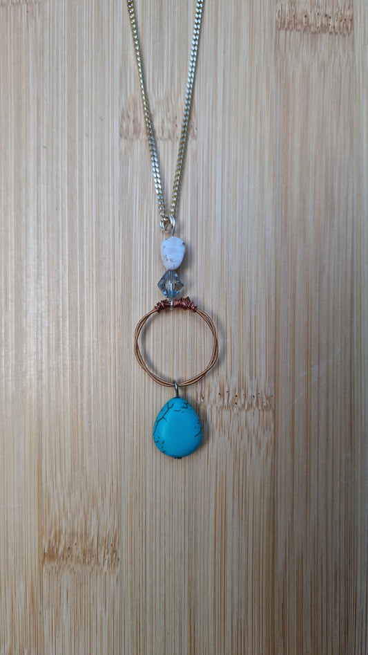 Guitar Teardrop Necklace Pendant